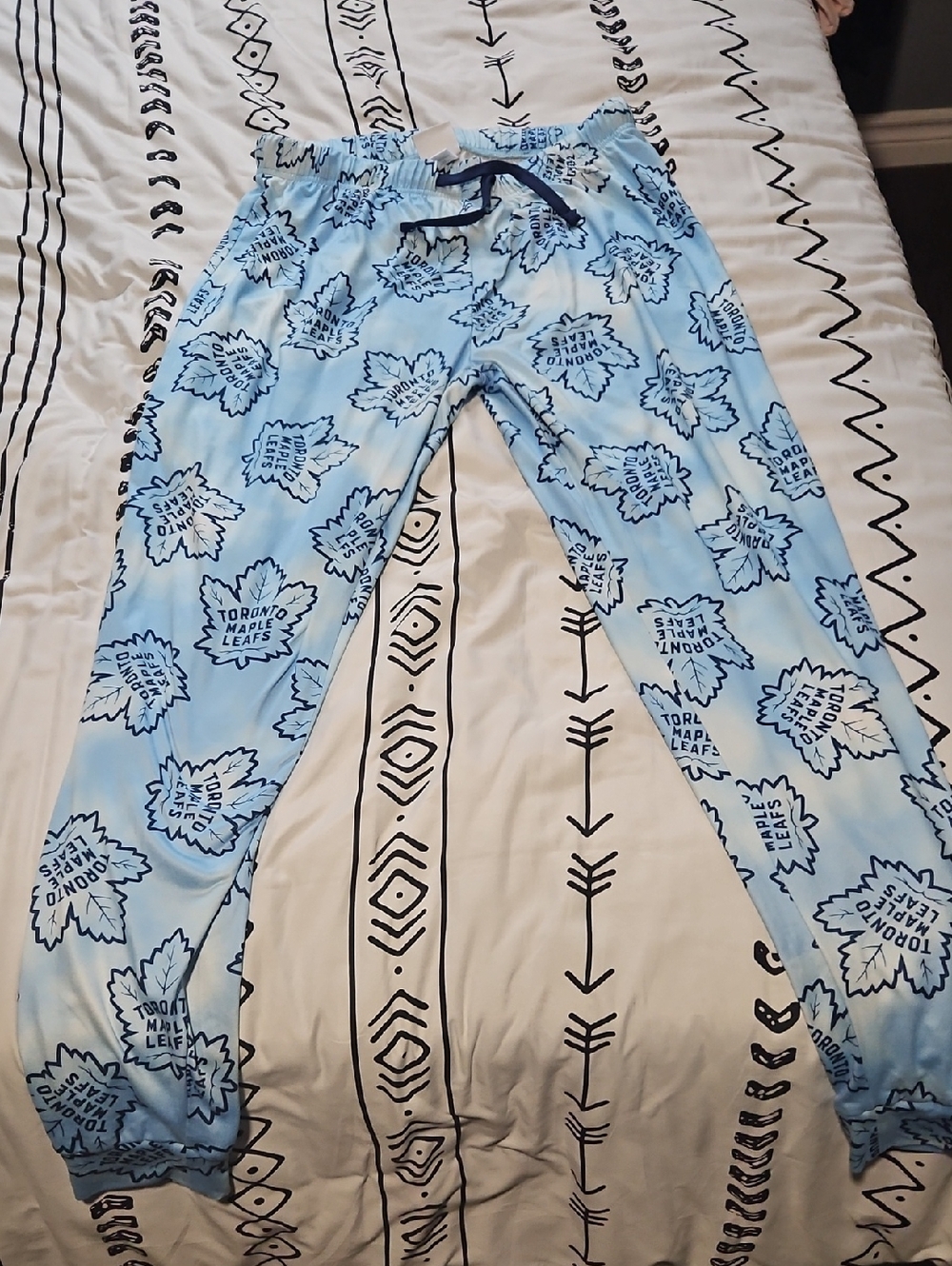 NHL Light Blue Logo Sleep Pants